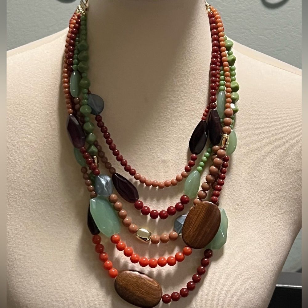 Premier Designs Multicolor Beaded Necklace #PDNK1